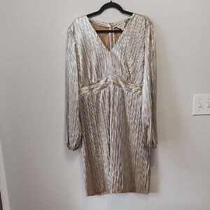 Destination Maternity Metallic Long Sleeve Dress